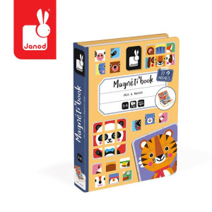 Janod Magnetibook, puzzle zwierzątka 