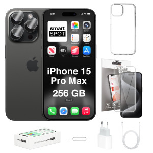 iPhone 15 Pro Max 256GB ZESTAW 7w1 Tytan czarny