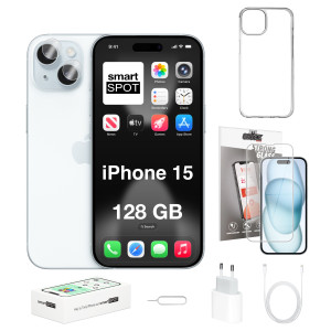 iPhone 15 128GB ZESTAW 7w1 Niebieski