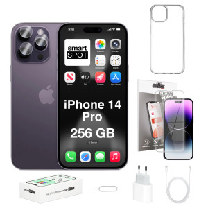 iPhone 14 Pro 256GB ZESTAW 7w1 Deep Purple