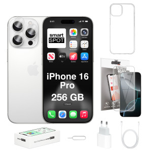 iPhone 16 Pro 256GB ZESTAW 7w1 256 GB Tytan biały