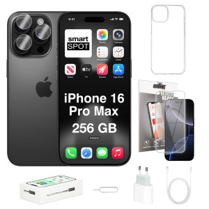 iPhone 16 Pro Max 256GB ZESTAW 7w1 256 GB Tytan czarny