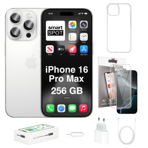 iPhone 16 Pro Max 256GB ZESTAW 7w1 256 GB Tytan biały