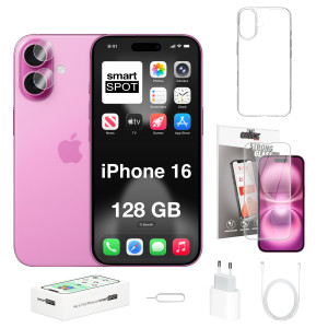 iPhone 16 128GB ZESTAW 7w1 128 GB Różowy