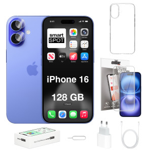 iPhone 16 128GB ZESTAW 7w1 128 GB Ultramaryna