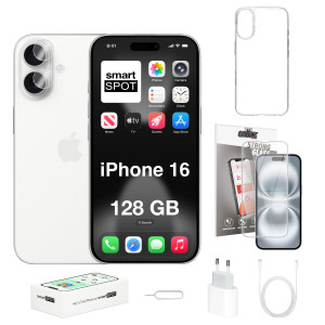 iPhone 16 128GB ZESTAW 7w1 128 GB Biały