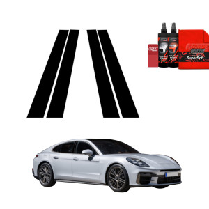 4w1 Czarna folia na słupki do Porsche Panamera 2 (2016-2024)