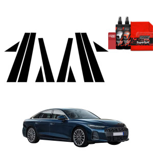 10w1 Czarna folia na słupki do Audi A6 Limousine (2025-2026)