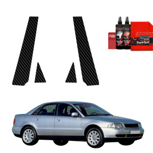 4w1 Folia karbonowa na słupki do Audi A4 B5 Sedan (1994-2001)