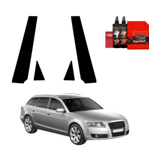 4w1 Czarna folia na słupki do Audi A6 C6 Avant (2004-2008)
