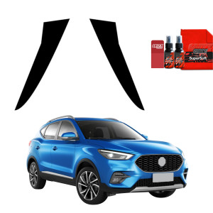 2w1 Czarna folia na słupki do MG ZS Classic (2019-2025)