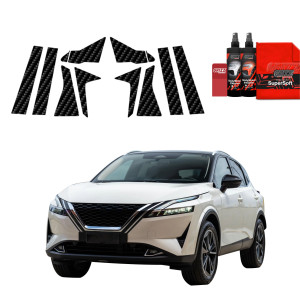 10w1 Folia karbonowa na słupki do Nissan Qashqai 3 (2021-2024)