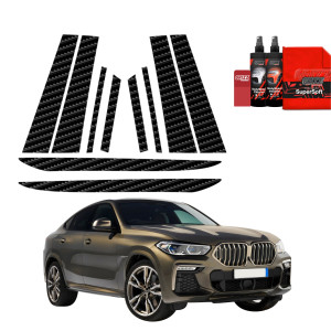 10w1 Folia karbonowa na słupki do BMW X6M (2019-2023)