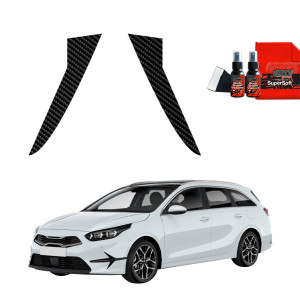 2w1 Folia karbonowa na słupki do Kia Ceed SW Kombi (2021-2025)