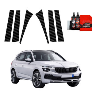 6w1 Folia karbonowa na słupki do Skoda Kamiq (2019-2025)