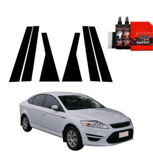 6w1 Czarna folia na słupki do Ford Mondeo Mk4 (2010-2014)