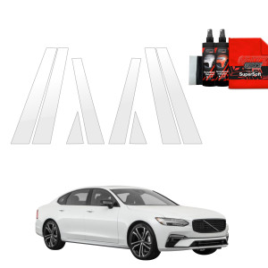 8w1 Folia ochronna na słupki do Volvo S90 Sedan 5D (2016-2020)