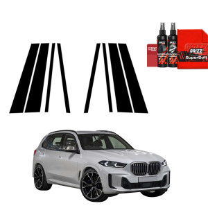 8w1 Czarna folia na słupki do BMW X5 G05 (2023-2026)