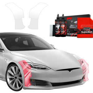 2w1 Folia ochronna na bok zderzaka do Tesla Model S (2023-2026)