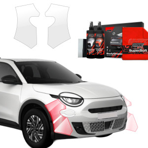 2w1 Folia ochronna na zderzak do Fiat 600 (2023-2026)