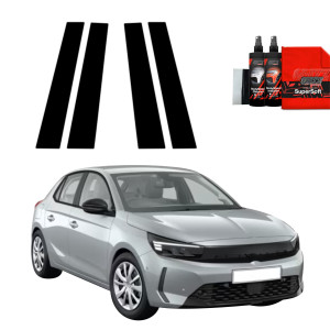 4w1 Czarna folia na słupki do Opel Corsa (2023-2026)