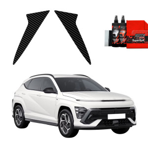 2w1 Folia karbonowa na słupki do Hyundai Kona N-Line (2023-2026)