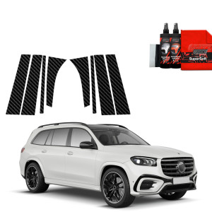 8w1 Folia karbonowa na słupki do Mercedes GLS 450d (2023-2026)