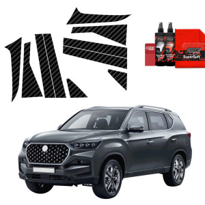 10w1 Folia karbonowa na słupki do SsangYong Rexton (2023-2026)