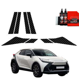 8w1 Folia karbonowa na słupki do Toyota C-HR (2023-2026)