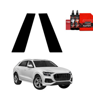 2w1 Czarna folia na słupki do Audi Q8 (2018-2026)