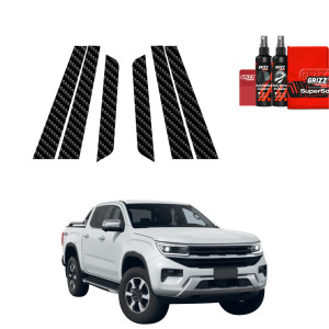 6w1 Folia karbonowa na słupki do Volkswagen Amarok (2023-2026)