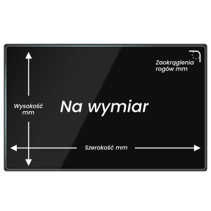 Szkło hybrydowe na wymiar, przekątna ekranu do 11"
