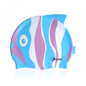 Badmössa Barn Fisk Blå/rosa - Soak