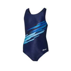 Baddräkt Barn Blue/aqua Stripe - Soak (Storlek:: 158/164 Cl = 13-14 År)