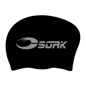 Badmössa Long Hair Cap Med Stor Logga - Soak