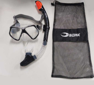 Mask And Snorkel Svart Wave Rider Medium - Soak