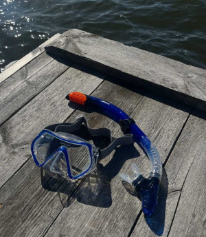Mask And Snorkel Deep Blue Explorer - Soak