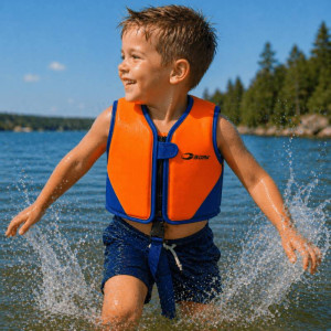 Simväst Barn Blå/orange - Soak (Storlek:: 1-2 År)