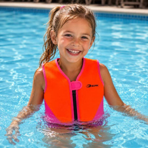 Simväst Barn Rosa/orange - Soak (Storlek:: 3-6 År)