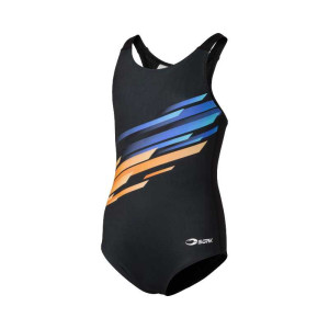 Baddräkt Barn Orange/blue Stripe - Soak (Storlek:: 158/164 Cl = 13-14 År)