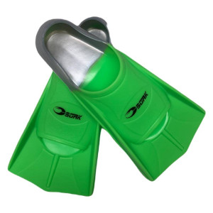 Simfötter Barn Power Training Grön/silver Storlek - Soak (Storlek: 31,5/33)