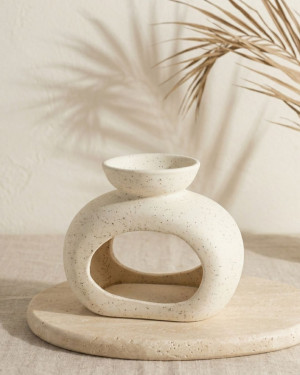 Piaskowy kominek do aromaterapii na olejki i woski - Zen III