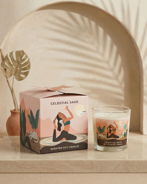 Sojowa Świeca Zapachowa Moonshine Yoga – Celestial Sage 60g