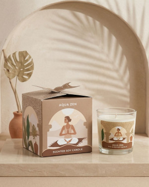 Sojowa Świeca Zapachowa Moonshine Yoga – Aqua Zen 60g