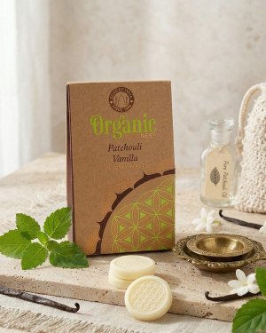 Organic - Sojowy wosk zapachowy do kominka - Wanilia i Paczula