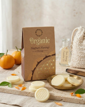 Organic - Sojowy wosk zapachowy do kominka - Pomarańcza