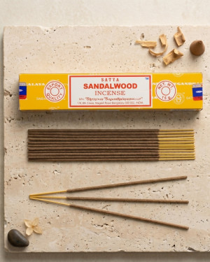 Satya - Indyjskie kadzidełka Sandalwood naturalne Drzewo sandałowe