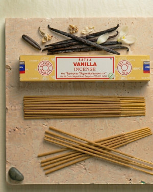 Satya - Indyjskie kadzidełka Wanilia naturalne handmade