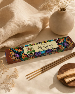 Namaste India Mandala naturalne kadzidełka - Drzewo sandałowe