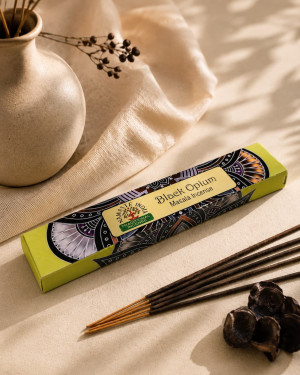Namaste India Mandala naturalne kadzidełka - Black Opium